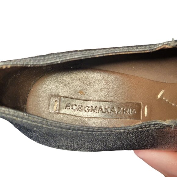 High Heel Leather Ankle Booties BCBG MaxAzria Catilda Size 9 Stilettos Dark Brow - Picture 13 of 14